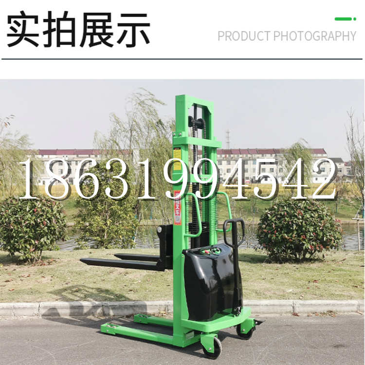 甘南县电动叉车堆高车液压铲车电瓶1吨2吨站驾步行式小型全自动叉车